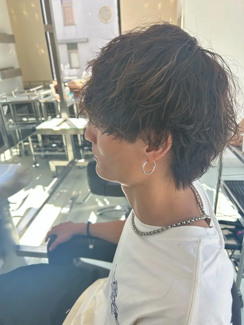 パーマ メンズ メンズパーマ カット 川上 紗也加のヘアスタイル