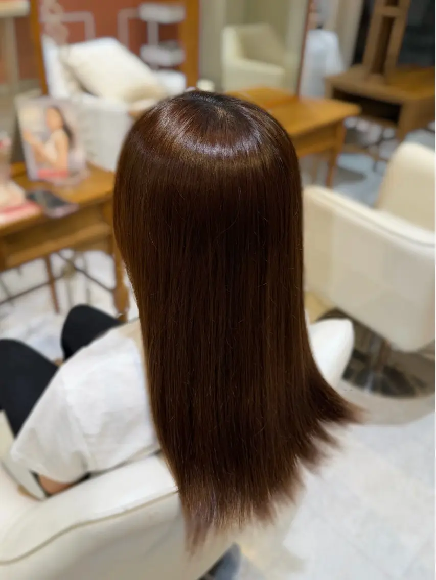 カラー ブラウンカラー ダークブラウン ヘアカラー 若杉 美鈴のヘアスタイル