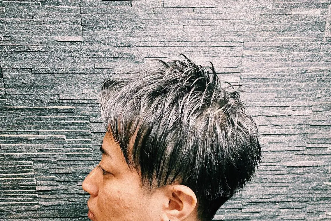 ショート メンズ 加藤 瑞季のヘアスタイル
