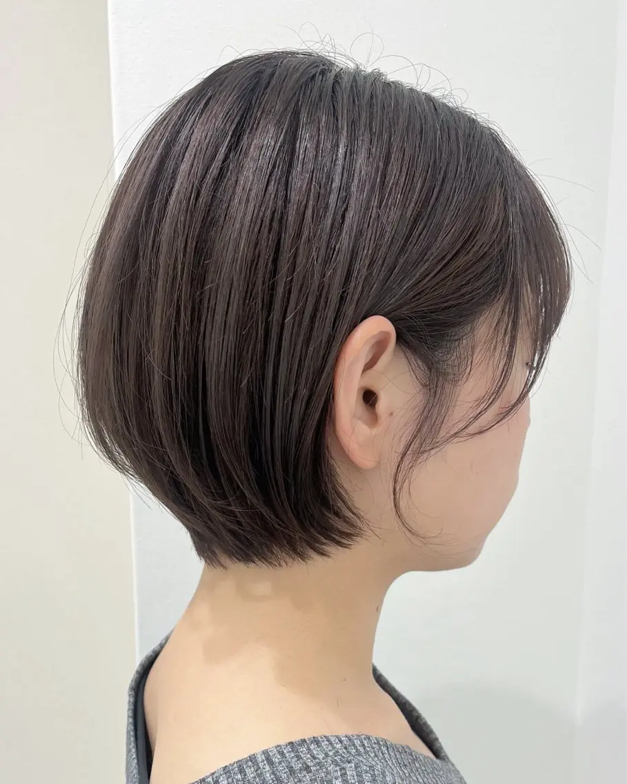 ショート 丸みショート アッシュ アッシュグレー アッシュグレージュ ショートヘア tocca🪴 ARISA🕊️のヘアスタイル