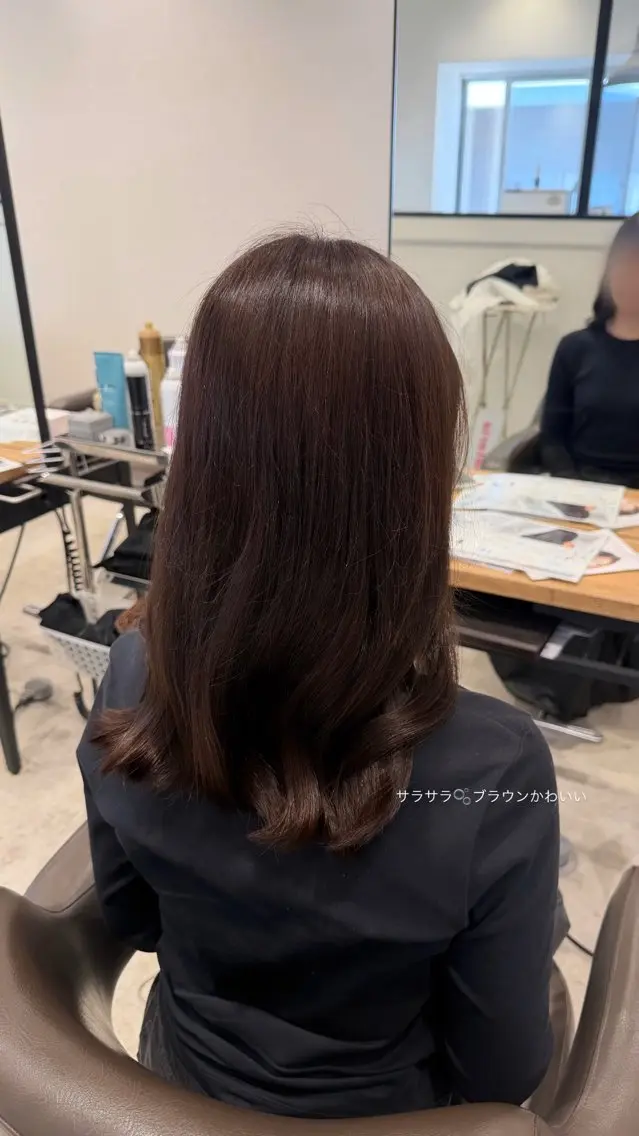 カラー ブラウンカラー 透明感カラー オレンジ ヘアカラー 竹之内 夢羅のヘアスタイル