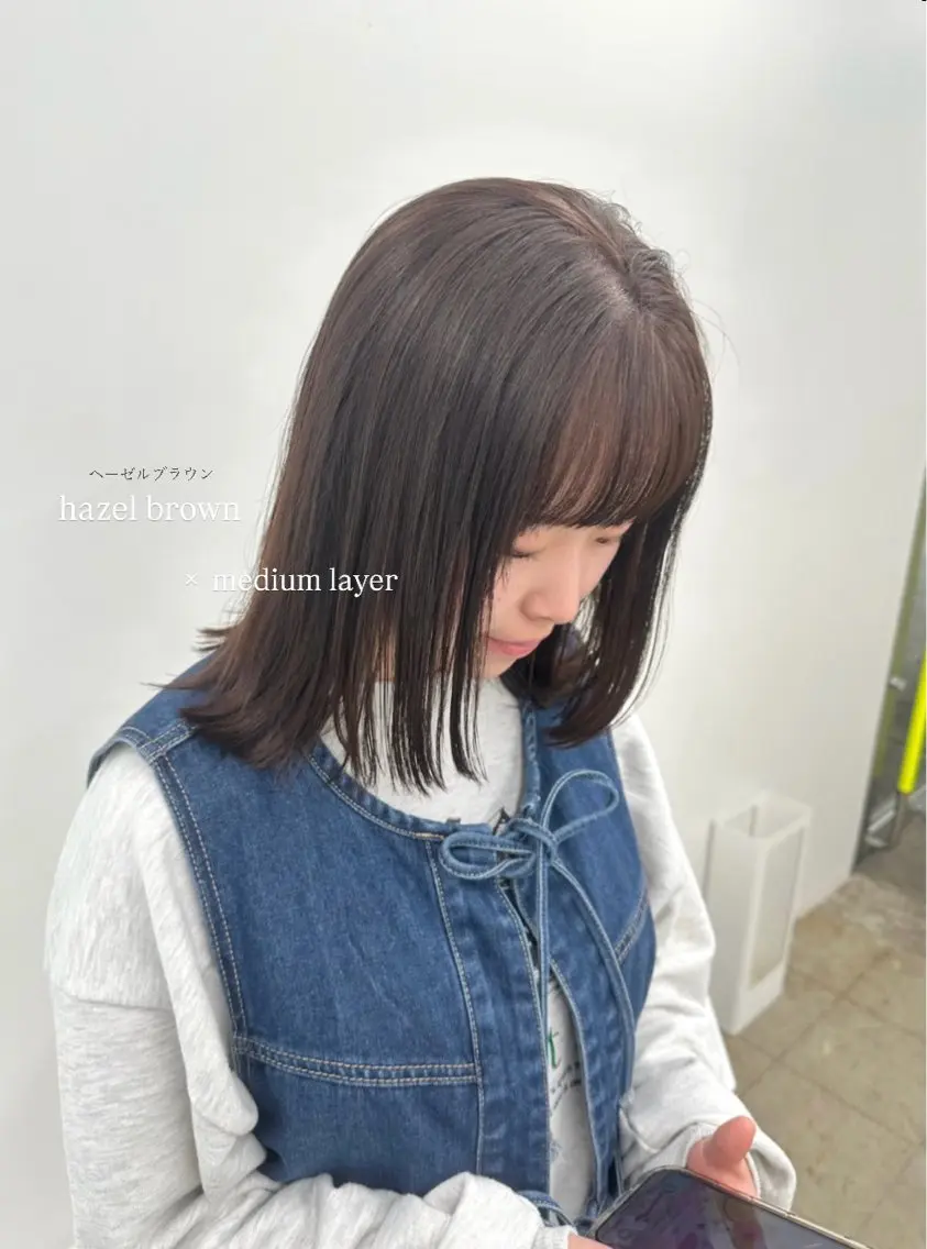 セミロング カラー aisa /札幌/艶カラー🎀のヘアスタイル