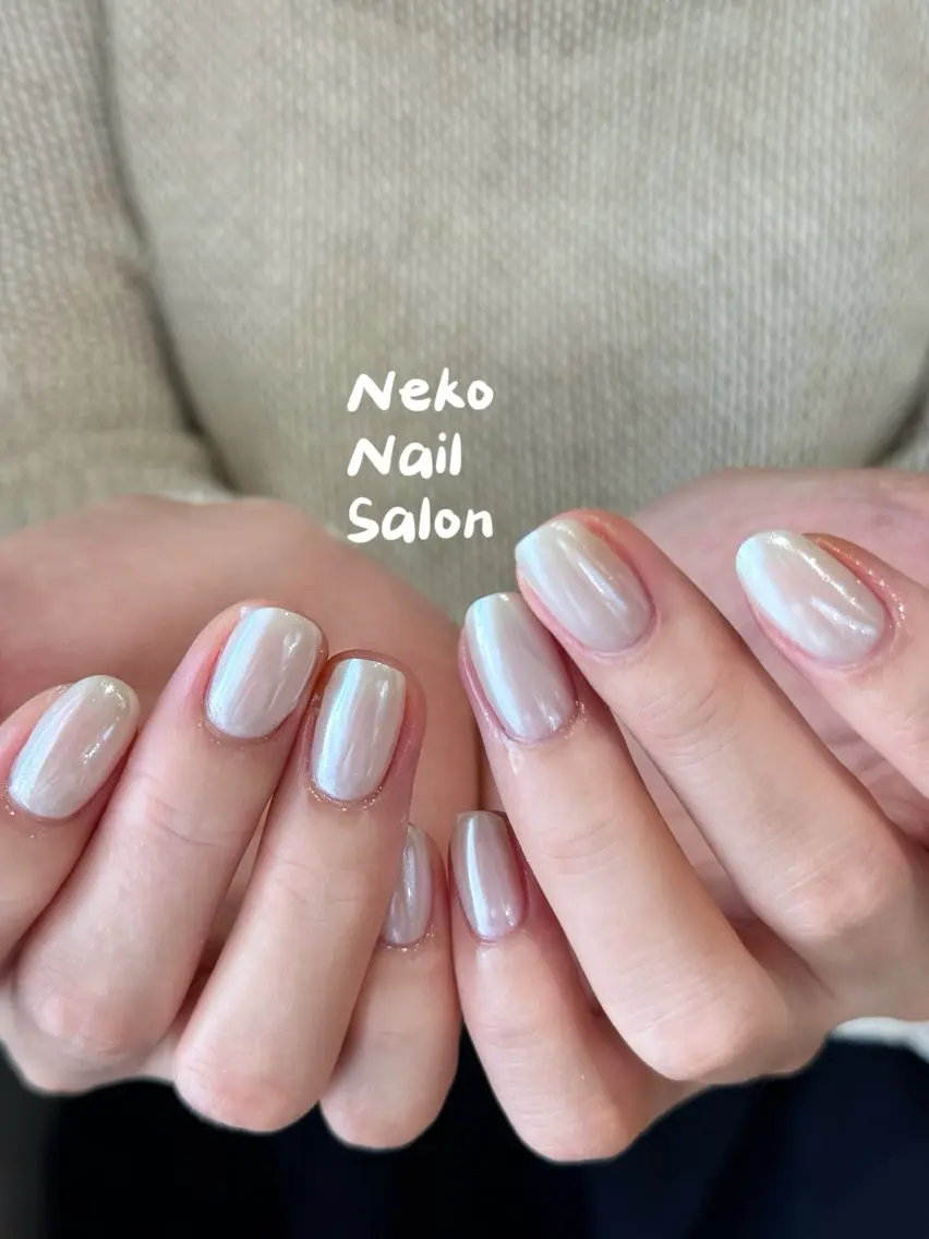 ネイル オーロラネイル ハンドネイル neko nailのネイルデザイン