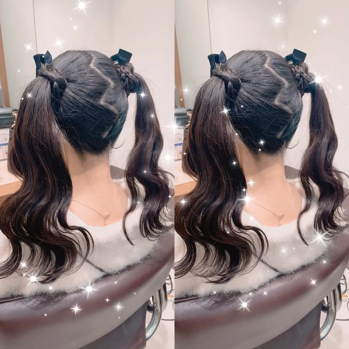 ロング ヘアアレンジ ツインテール ロング 新宿三丁目アイドル ヘアメイクたでぬまのヘアスタイル