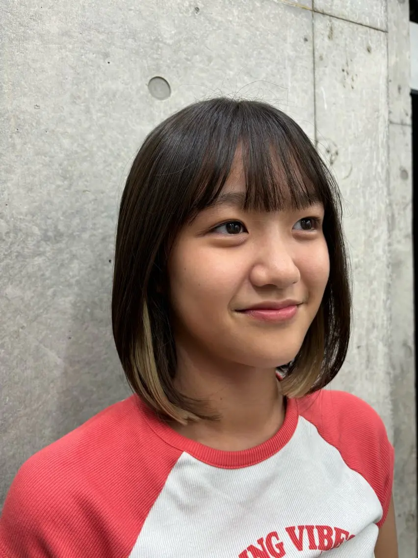 ショート エクステ 学生 エクステ すぐ巻ける縮毛矯正 🍀勝倉　麗のヘアスタイル