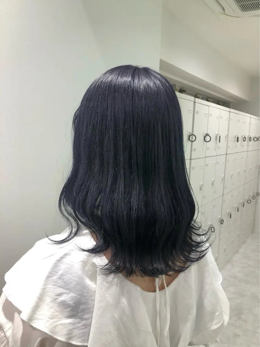 ミディアム ヘアカラー 🌙yuria/ハイ トーン/ベージュ🌙のヘアスタイル