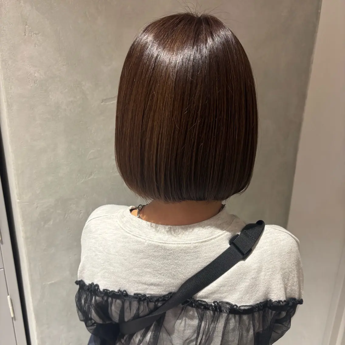 ショート カラー ハイライトカラー ボブ ハイライト ヘアカラー 大久保 愛のヘアスタイル