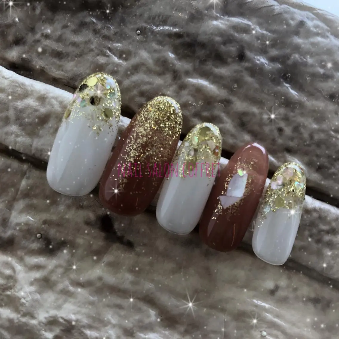 ネイル キラキラネイル 💕WOLTOKYO 池袋💕maiのネイルデザイン