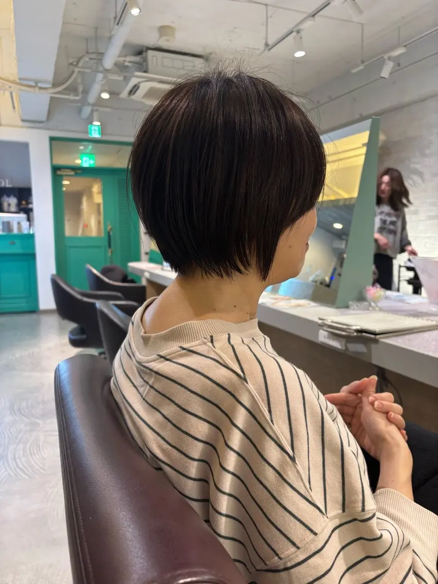 ショート 丸みショート ショートヘア ボブ/レイヤー/丸み ショート/遠藤龍雅のヘアスタイル
