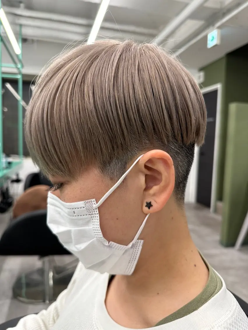 ショート カット ヘアカラー トリートメント 💚透明感カラー💚 ♻️本間♻️のヘアスタイル