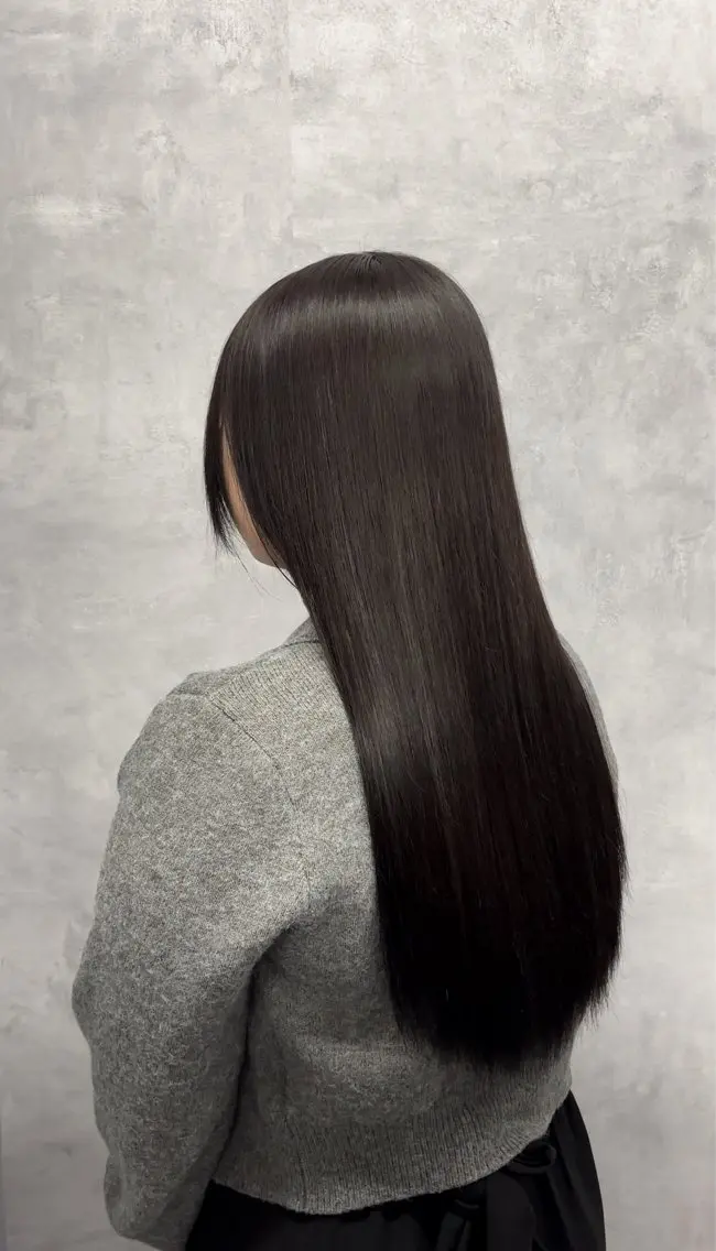 ロング カット ヘアカラー トリートメント NUMBER 天王寺YUYAのヘアスタイル