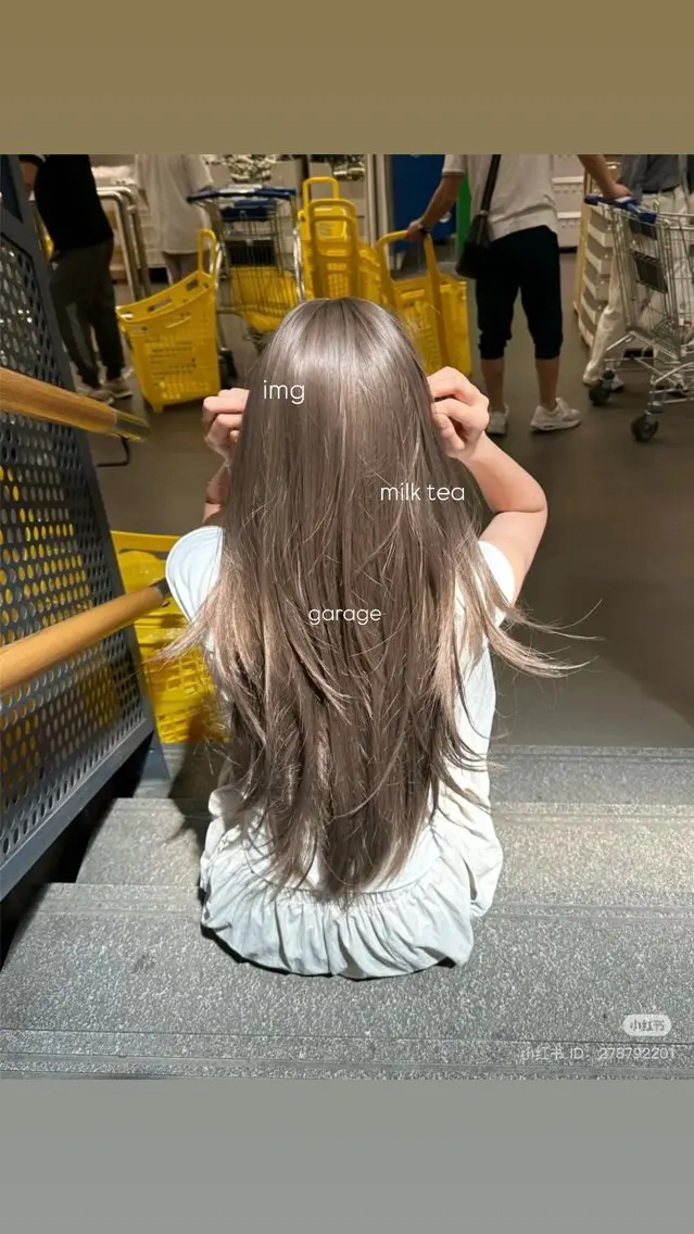 カラー ベージュ・ラベンダー カラー🎀りりのヘアスタイル