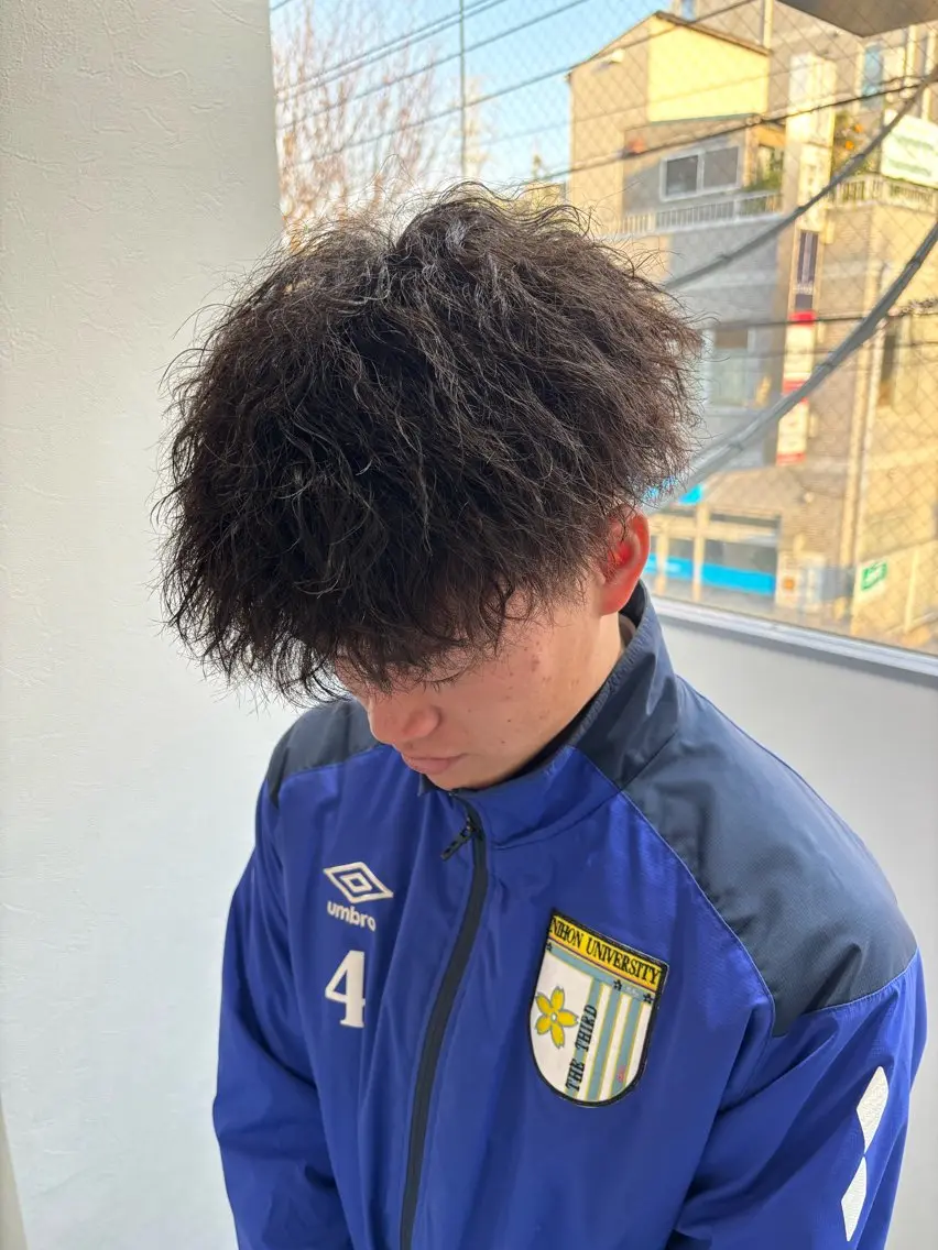 パーマ メンズ カット パーマ トリートメント メンズ&髪質改善縮毛 矯正【平山🔥拓哉】のヘアスタイル