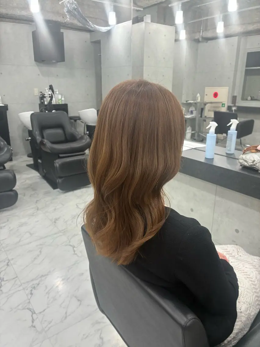 ロング カラー カット ヘアカラー トリートメント Endearing 🌟銀座のヘアスタイル