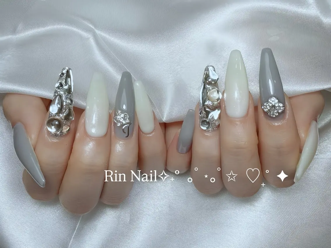 メンズ ネイル べっ甲ネイル チークネイル フラッシュネイル フラワーネイル フットネイル ハンドネイル Rin Nail Shinokuboのネイルデザイン