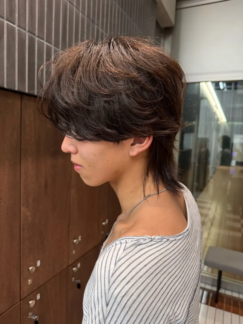 パーマ メンズ フェザーパーマ メンズパーマ メンズパーマ特化 sayoのヘアスタイル
