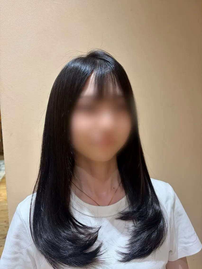 セミロング 志波 珠音のヘアスタイル