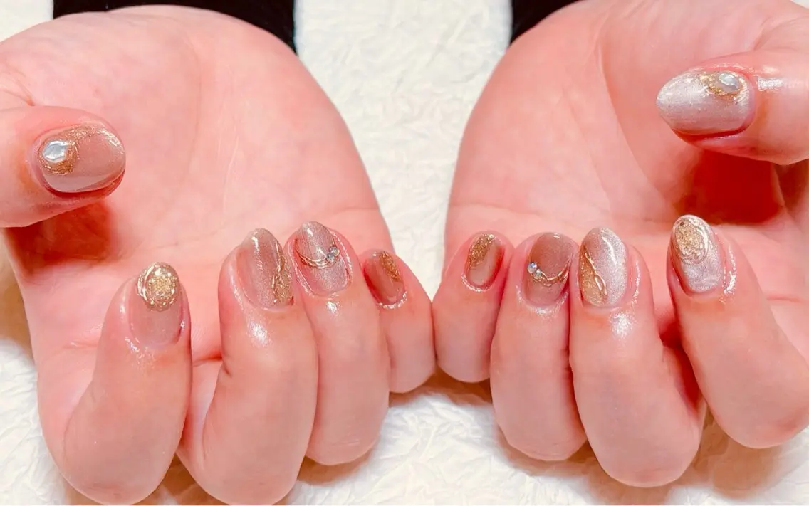 ネイル ニュアンスネイル ハンドネイル ハンドケア 💫ゆか_ Nailartistのネイルデザイン