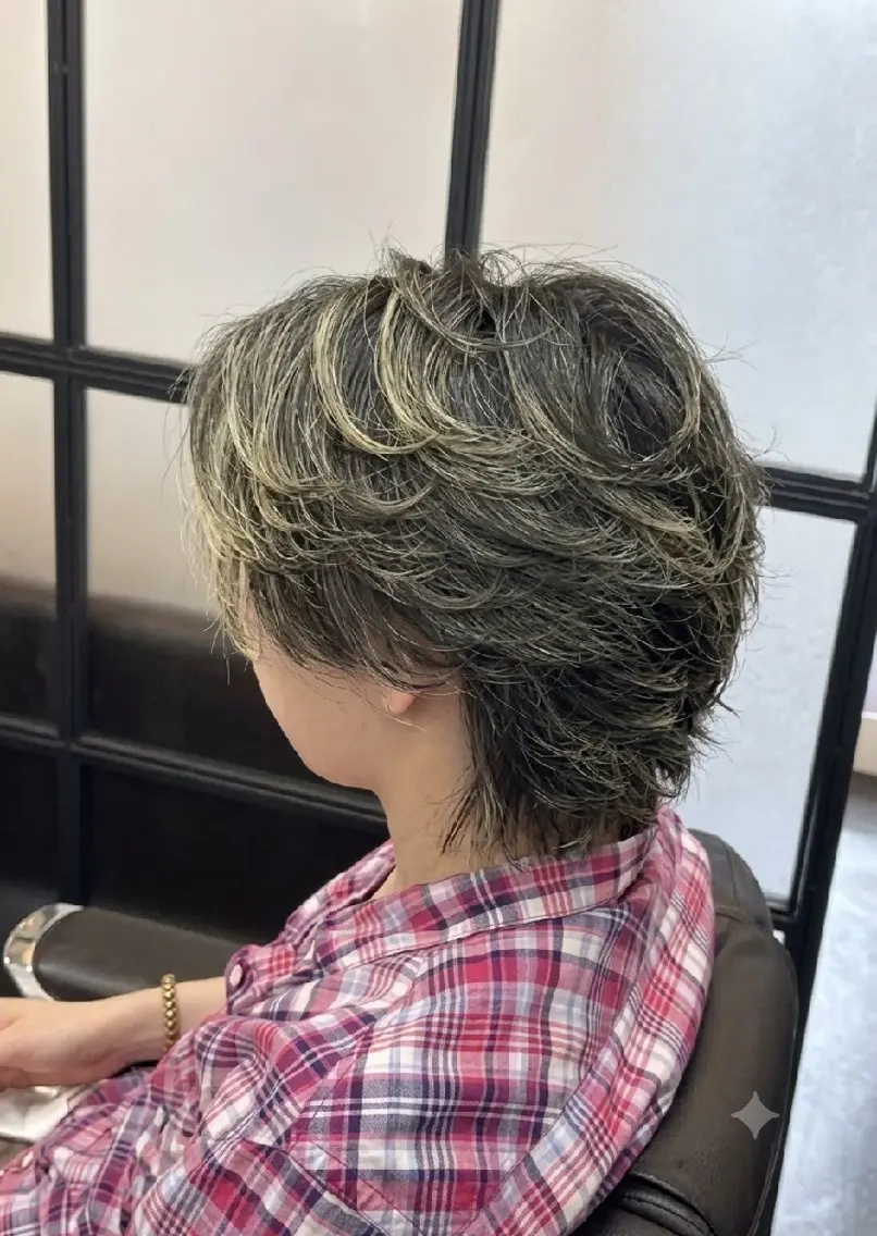 カラー ショート メンズ メンズブリーチ メンズメッシュ ブリーチ メッシュ 💈伊藤 亜輝💈のヘアスタイル