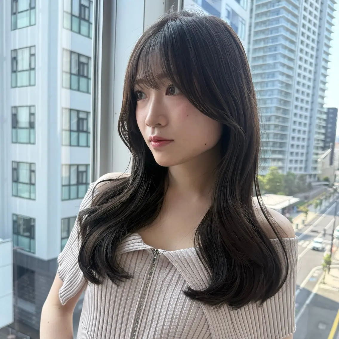 ロング カラー カット ヘアカラー 艶髪🇰🇷髪質改善 🎀ikuno🎀のヘアスタイル