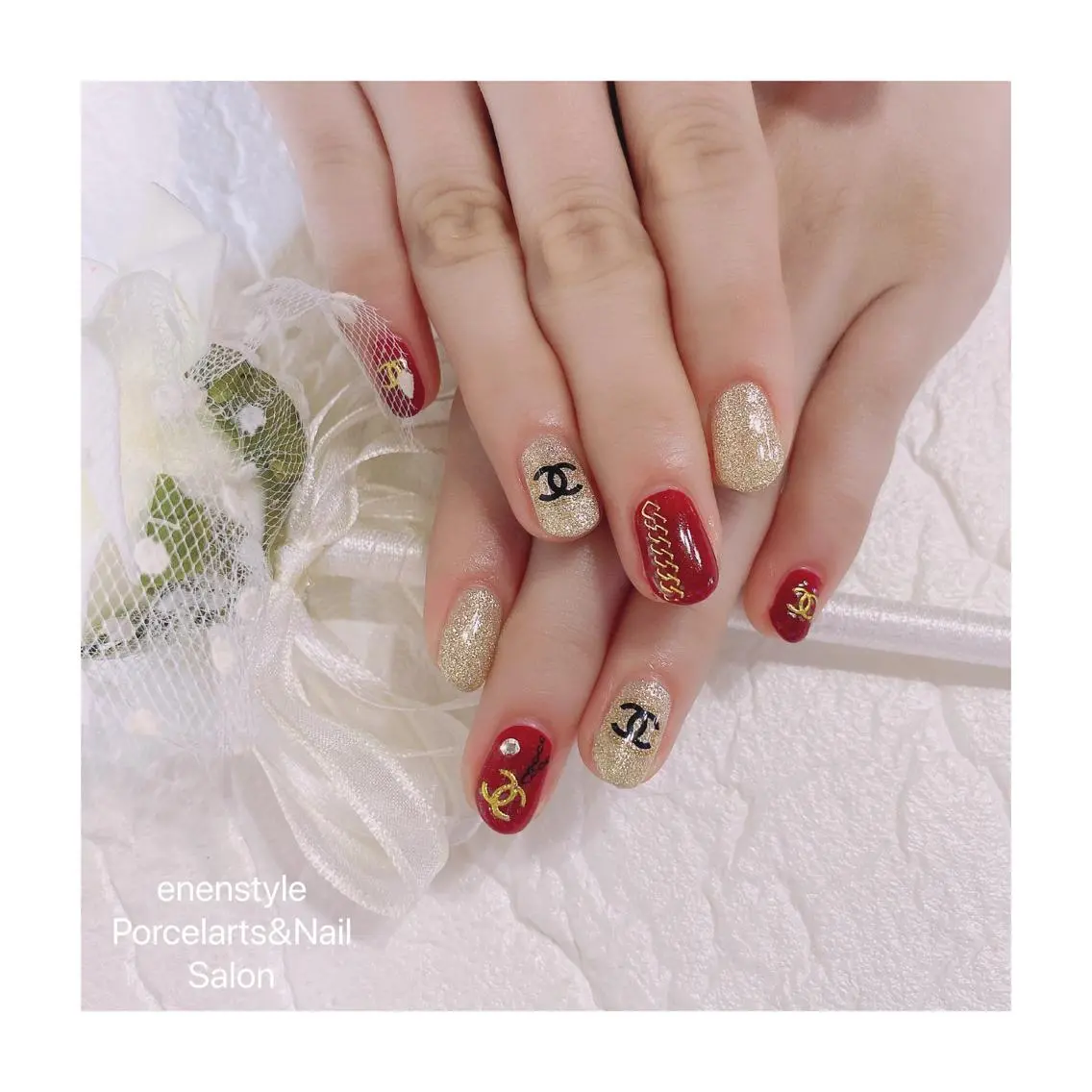 ショート ネイル ハンドネイル 🐾enen style 🐾のネイルデザイン