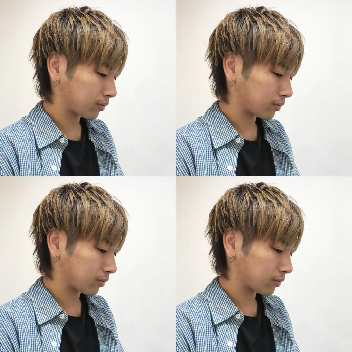 ショート カラー メンズ 嶋佐 昌大 シマサマオのヘアスタイル