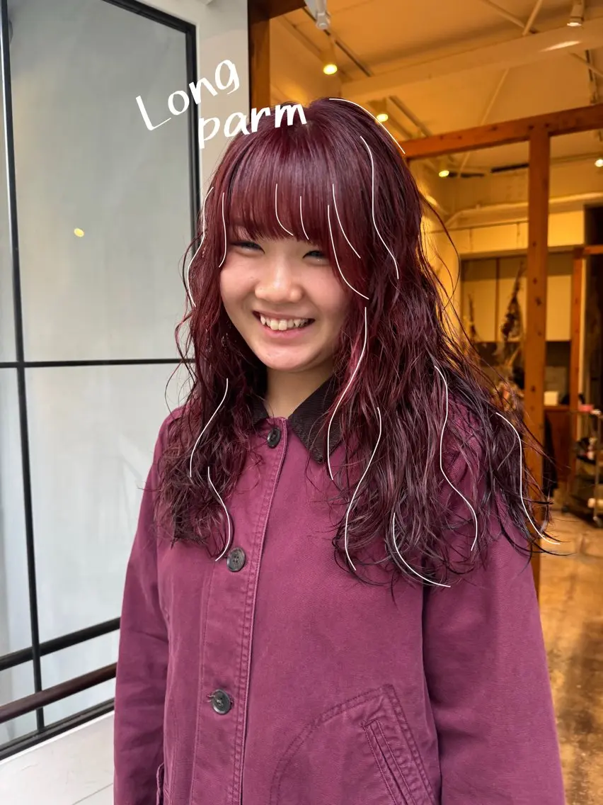 ロング パーマ ロング パーマ トリートメント ENIF 大島 芽生のヘアスタイル