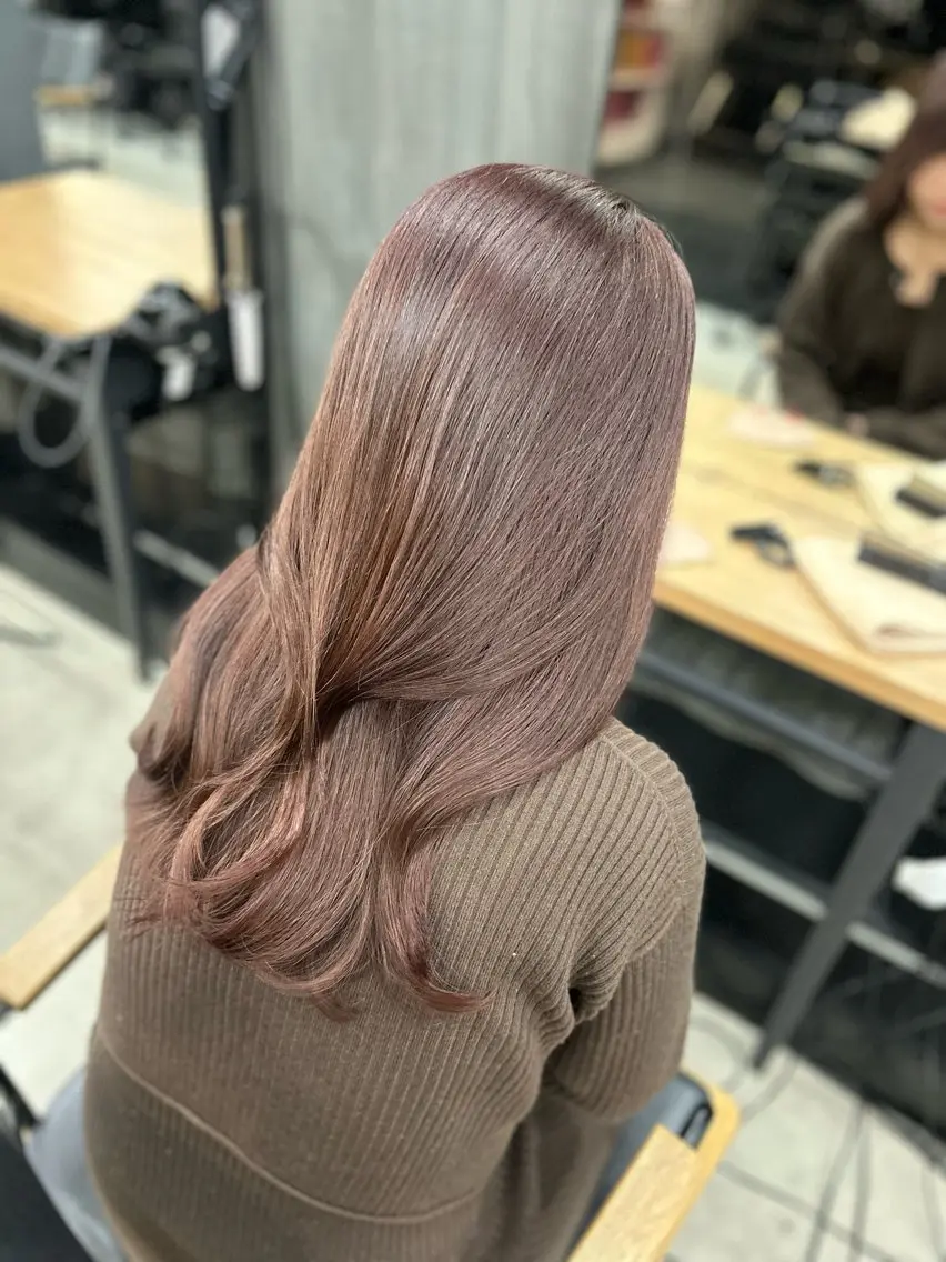 ロング モテヘア 韓国ヘアhikariのヘアスタイル