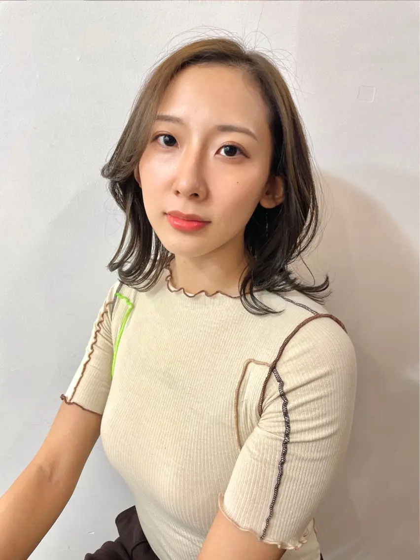 ミディアム カラー ツヤ美髪💐 髪質改善/高山愛来のヘアスタイル