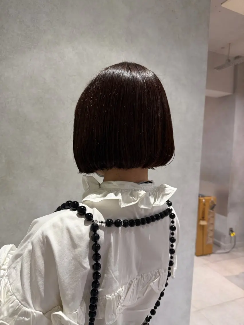 ショート カラー パープルカラー ボブ カット ヘアカラー karin/ ボブ♡レイヤー♡のヘアスタイル