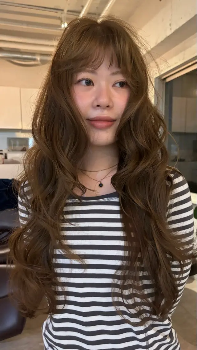 カラー ブリーチ ブリーチなしカラー あやの/横浜/ カラーモデル募集中のヘアスタイル