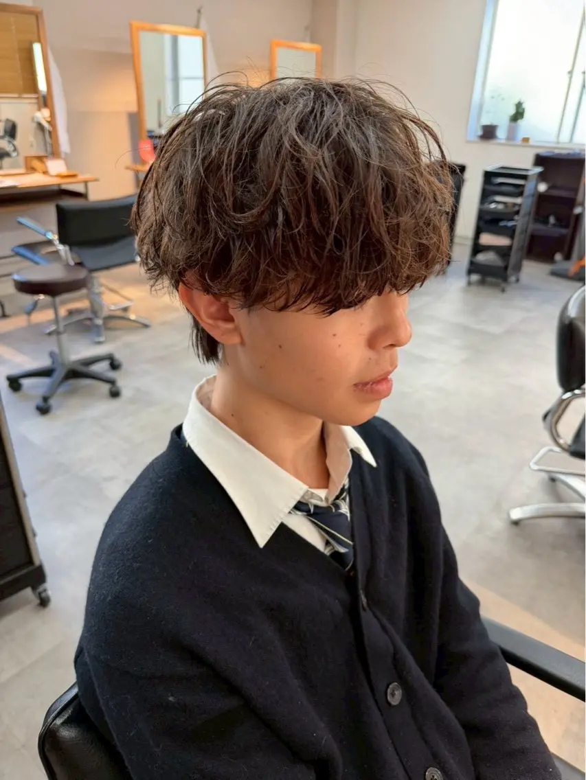 カット+シャドウパーマの写真