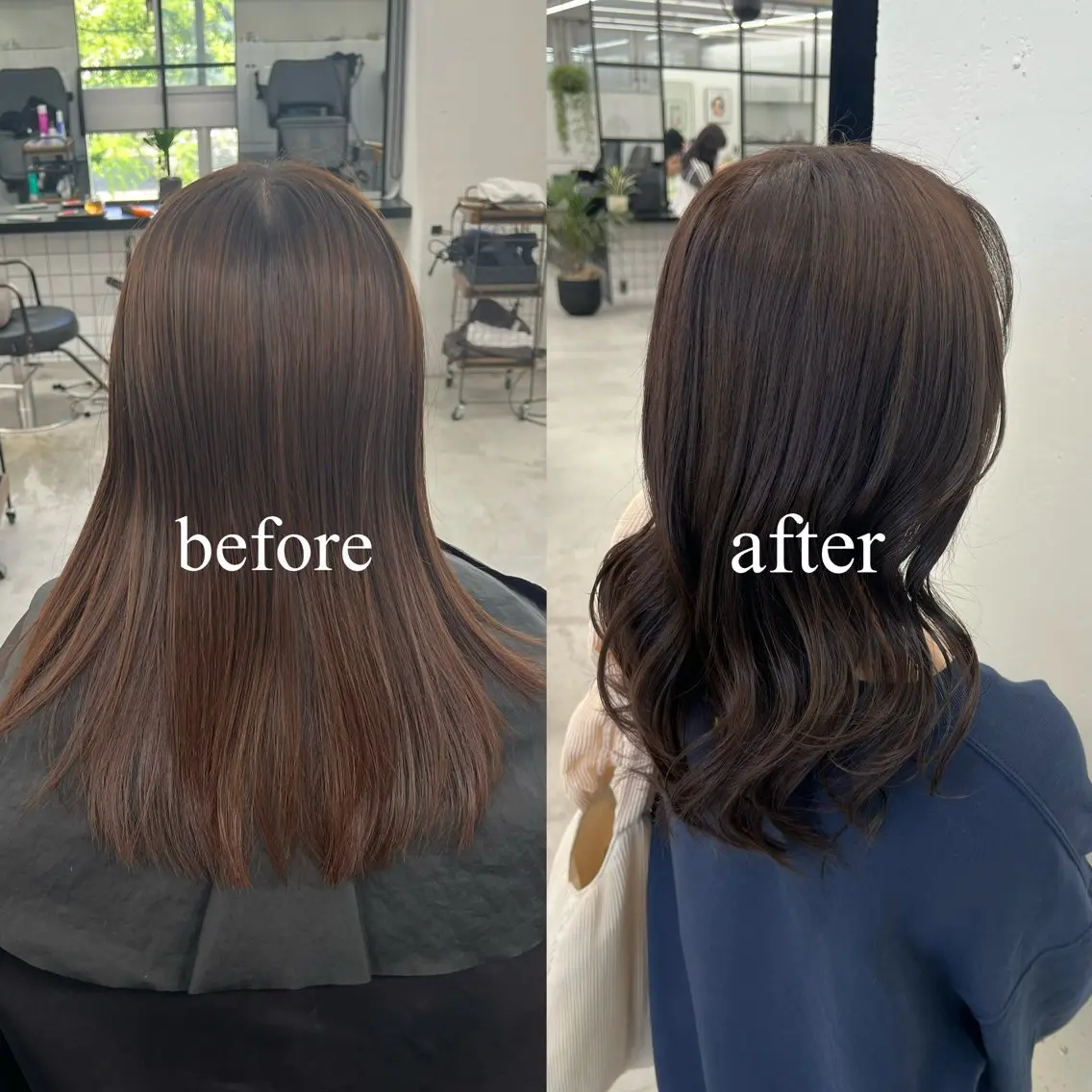ミディアム カラー アッシュ アッシュブラウン ブラウンカラー 透明感カラー オリーブブラウン カット ヘアカラー 🌷︎あすか🌷 JILLSTUDIOのヘアスタイル
