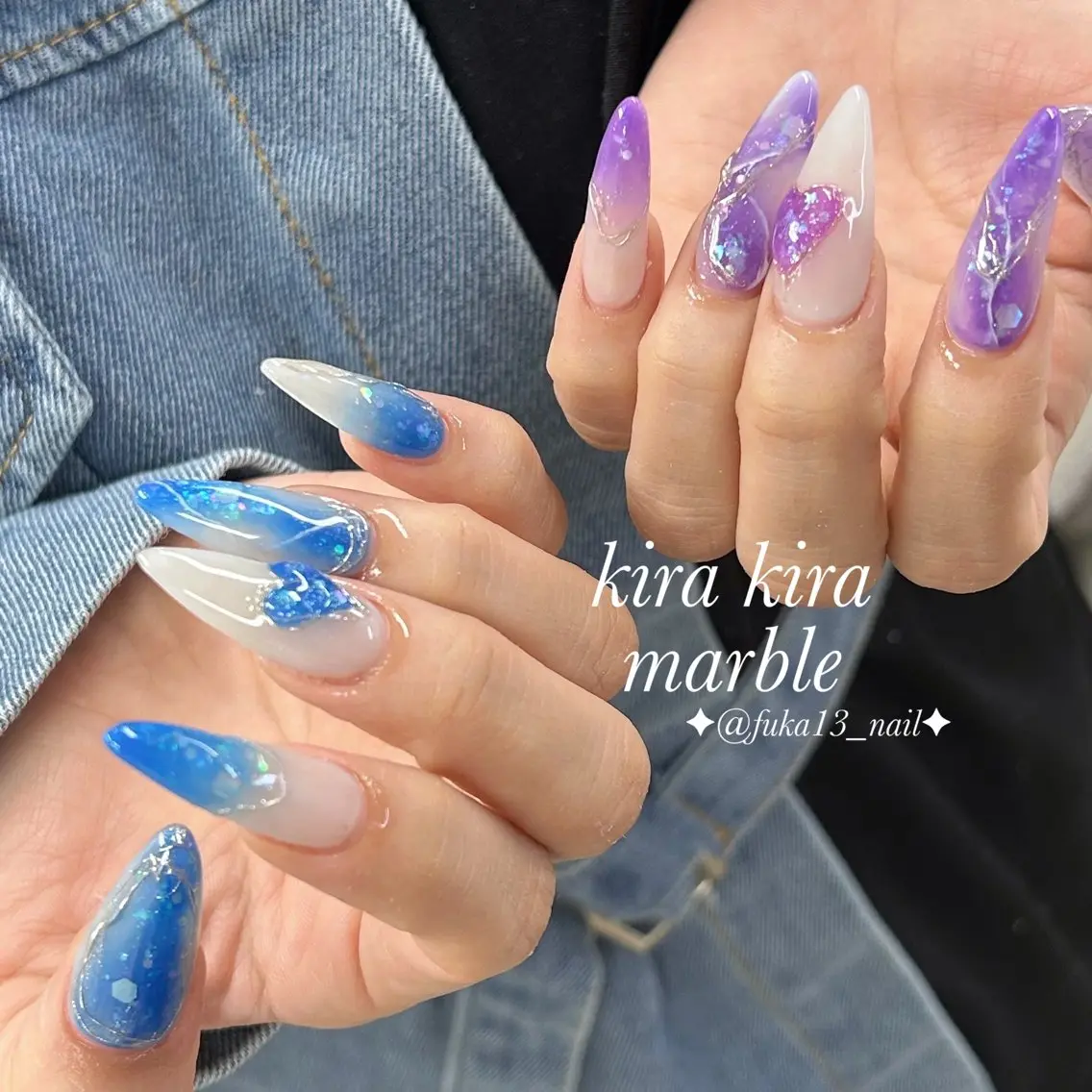 ネイル 大理石ネイル(マーブル) 持ち込み ニュアンスネイル スカルプネイル ハンドネイル Nail♡Fuka. /6月予約受付中のネイルデザイン