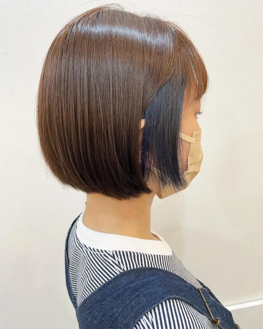 シャンプー+インナーカラー(1ブリーチ)+カット+オージュアトリートメント4ステップの写真