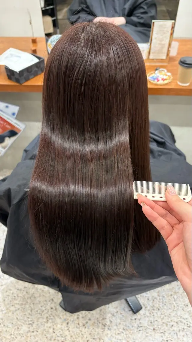 ロング カラー ヘアカラー なな / 堀江 / ラベンダーカラーのヘアスタイル