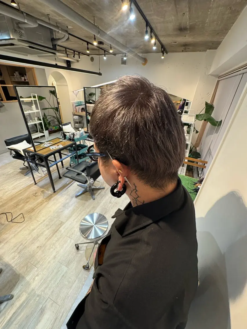 ショート カラー メンズ メンズカット モデル募集レオンのヘアスタイル