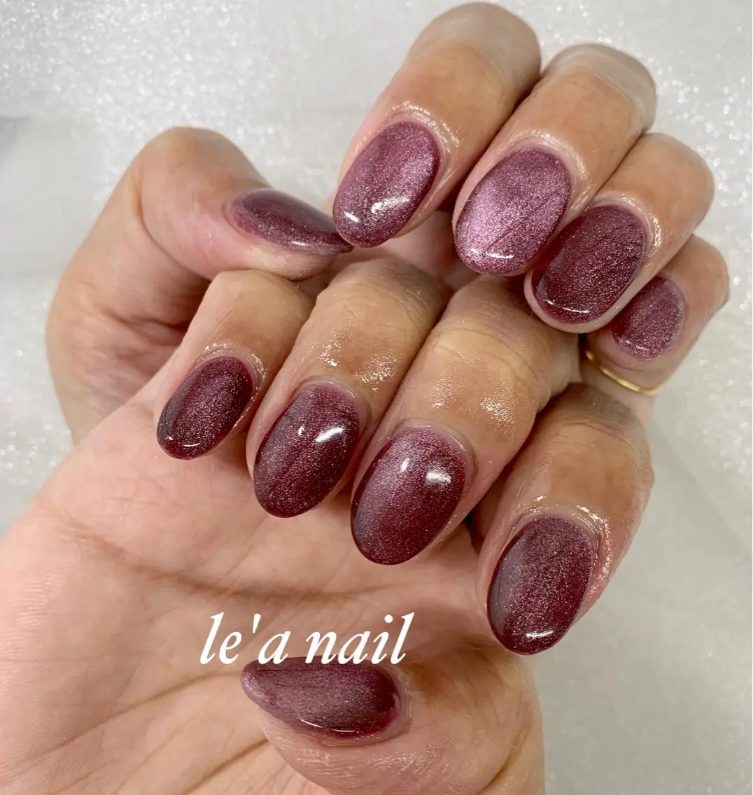 ネイル キラキラネイル マグネットネイル ニュアンスネイル ショートネイル pu muのネイルデザイン