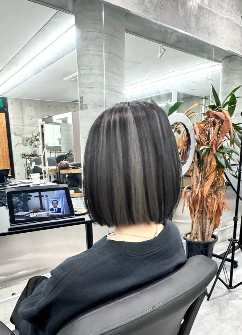 ショート ボブ ヘアカラー トリートメント 艶髪✨ブリーチ職人 yasuのヘアスタイル