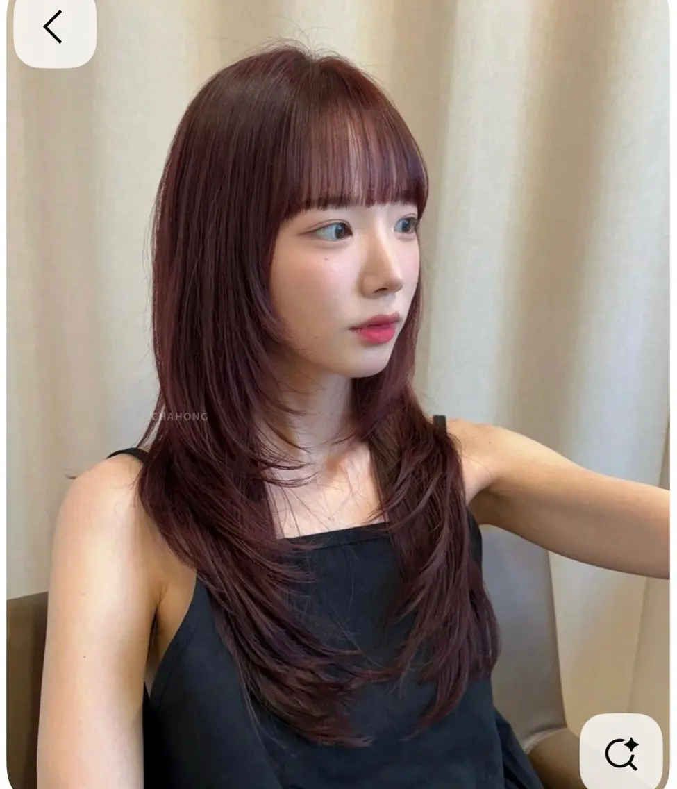 カラー レッドカラー 縮毛矯正モデル 募集中/ゆずのヘアスタイル