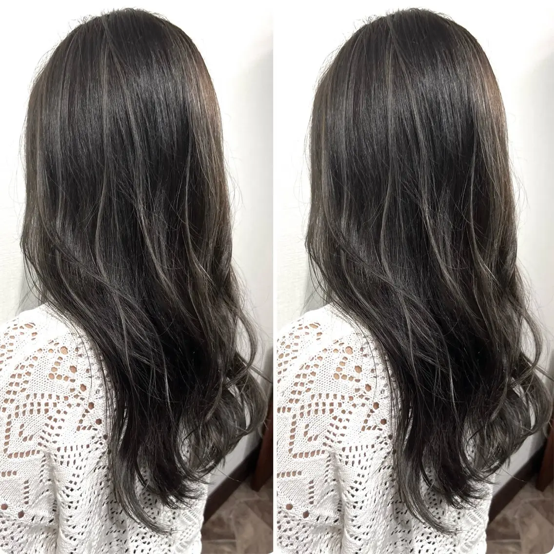 ロング カラー 切っぱなし💇‍♀️ イヤリング🎨龍之介のヘアスタイル