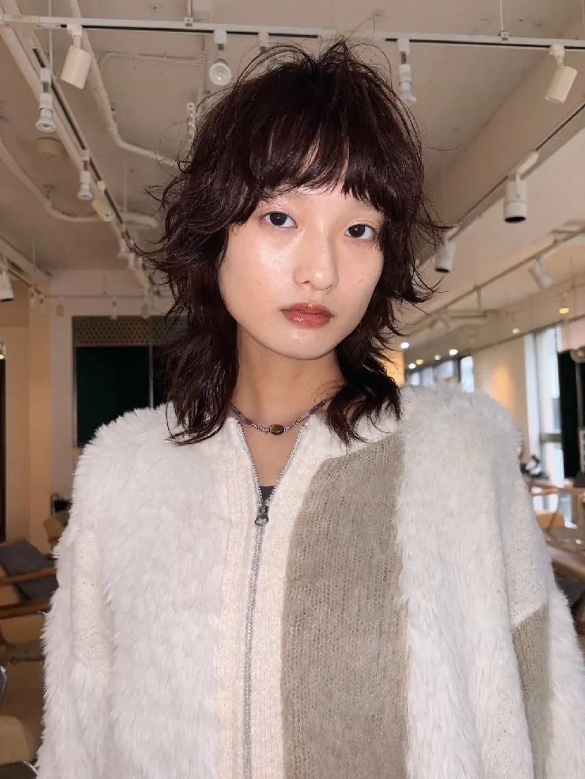 セミロング パーマ セミロングパーマ レイヤーカット パーマ 柏Perm/UC HIBORINAMIのヘアスタイル