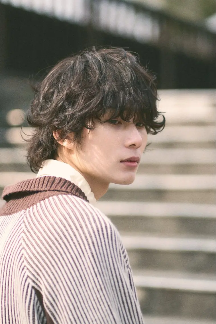 パーマ メンズ 渋谷シャドウパーマ 特化うえちりくのヘアスタイル