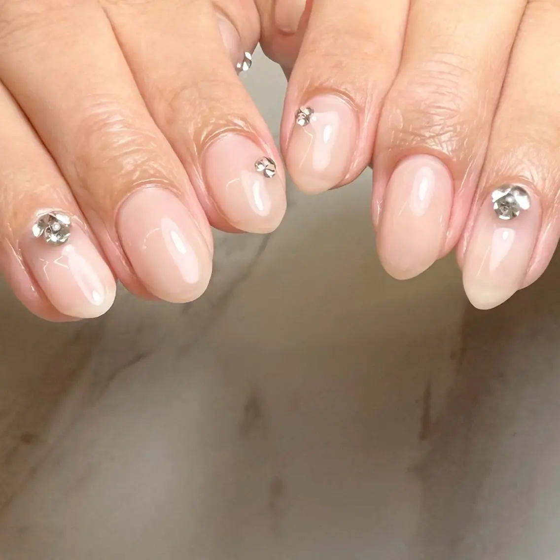 ネイル ワンカラーネイル ハンドネイル mau🩵 堺筋本町nailのネイルデザイン