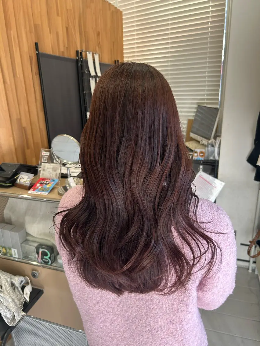 ロング カット ヘアカラー トリートメント 韓国ヘア ‎⟡.·KANA🐥のヘアスタイル