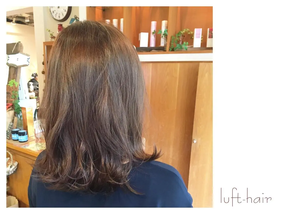 ミディアム カラー むらかみ みかのヘアスタイル