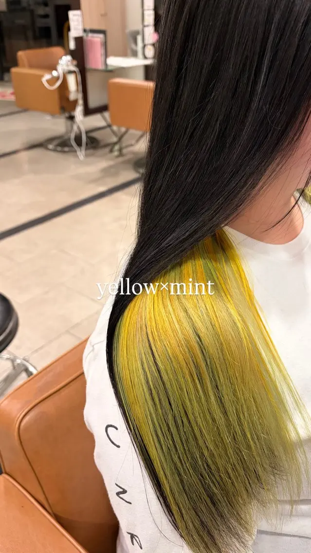ロング カット ヘアカラー トリートメント 長谷川 柚乃のヘアスタイル