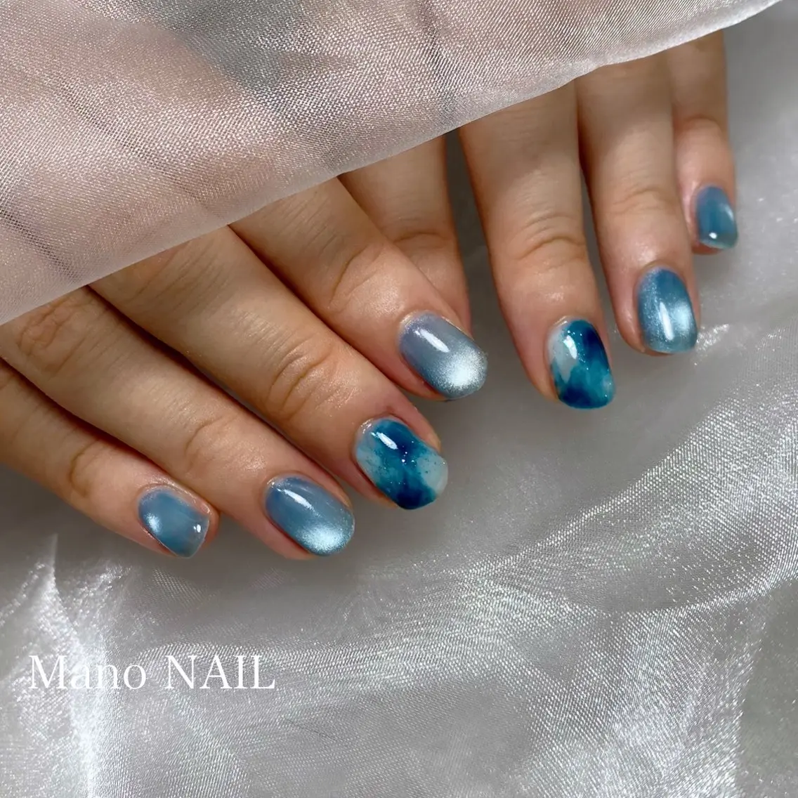 ネイル マグネットネイル ハンドネイル Mano NAILのネイルデザイン