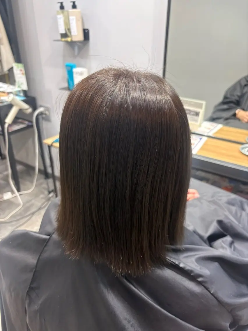 カラー 透明感カラー グレージュ オリーブグレージュ オリーブグレー 小倉/髪質改善 やのあいのヘアスタイル