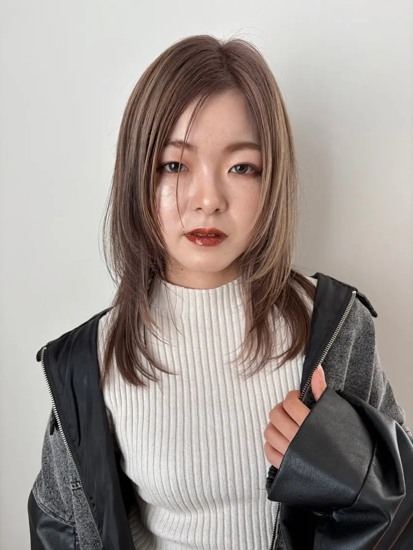 【カラーのみ】ブリーチなしダブルカラー(シャンプーブロー込)の写真